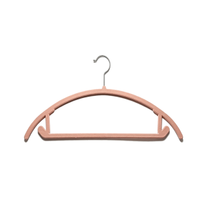 Traceless Curved Flocked Hanger for Coat Dress Sweater